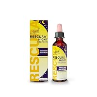 Original Bach RESCURA NIGHT Tropfen alkoholfrei: (ehemals Rescue) Bachblüten-Mischung + White Chestnut, 20ml