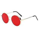 Gafas de sol polarizadas redondas para mujer para hombre Espejo con lente Unisex Gafas.