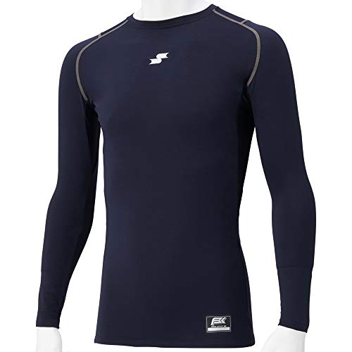 エスエスケイ（エスエスケイ） 野球 アンダーシャツ ジュニア SCB 蓄熱 やわらか ローネック 長袖 インナー シャツ SCBE200LLJ-70 （ネイビー/１４０/Jr）