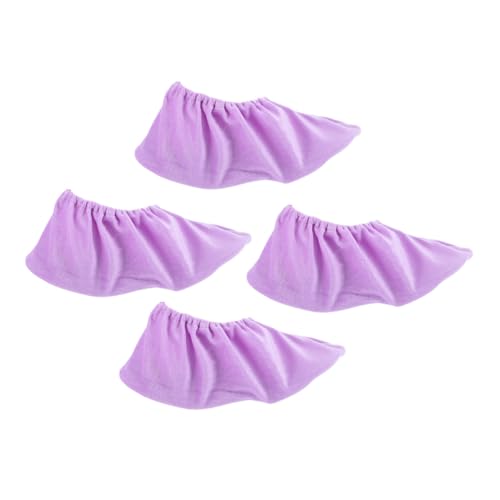 SUPVOX 2Pairs Bowling Shoe Covers Non Slip Protectors with Elastic Band Durable Lint Material for Easy Sliding Indoor Bowling Household Use