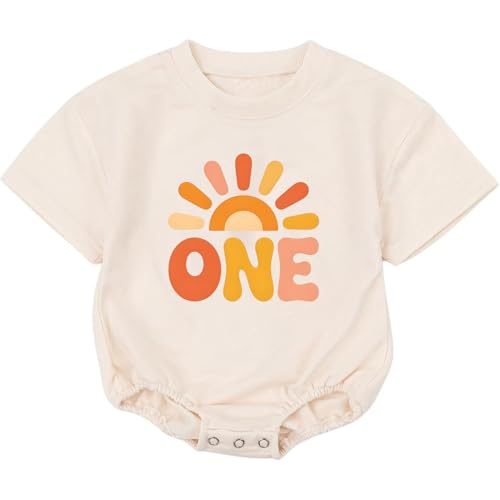 First Birthday, First Trip Around The Sun Outfit, Cute Print, Baby 1st Birthday Romper, One Year Old Romper Romper, Gift For Baby Boys, Girls