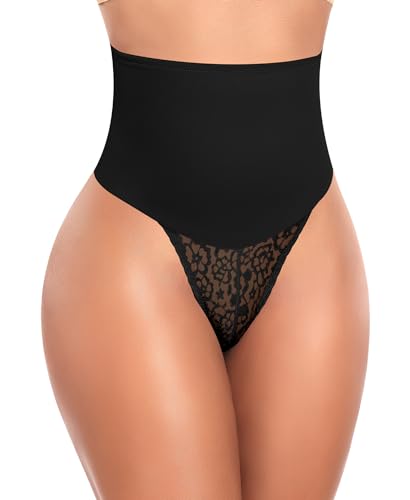Tummy Control Thong Shapewear for Women High Waist Body Shaper Panties Girdle Lace Shaping Underwear