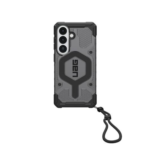 URBAN ARMOR GEAR UAG for Samsung Galaxy S26 Pathfinder Clear Case Bundle with Wrist Paracord Lanyard, Ash/Black