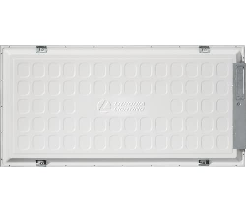 Image of Lithonia Lighting CPX 2x4 LED Flat Panel Light, 2 ft. x 4 ft. LED Light Panel, Ceiling Lighting Fixture for Shop Lighting, 4000 Lumens, 4000K Cool White, Non-Dimming, Smooth Satin Lens, 2-Pack