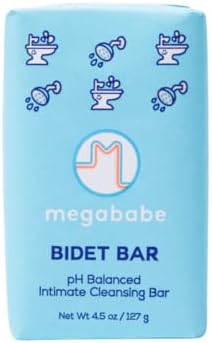 Megababe Bidet Bar, pH-Balanced Intimate Cleansing Bar, 4.5 oz