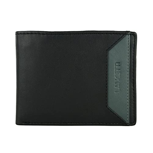 LANCETTI Portafoglio Uomo in Vera Pelle, Con Portamonete e Scatola