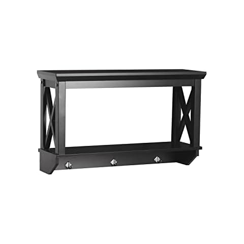 RiverRidge La Crosse Bathroom 3 Towel Hook Wall Shelf Cover