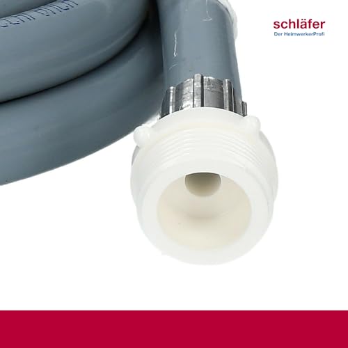 Schläfer 2523 | Waschmaschinen-Füllschlauchverlängerung 1,5 Meter, Kaltwasserzulaufschlauch für Geschirrspüler, PP-Ringmutterverbinder MF-Gewinde 3/4