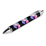 Lrtyuasq Transgender Polysexueller Polyromantischer Kugelschreiber mit Herzmotiv, einziehbar, 0,5 mm, glattes Schreiben und weicher Griff, für Bürobedarf, Stil