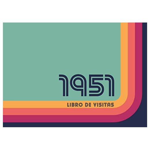 1951 Libros de Visitas: Libro de visitas para fiestas de cumpleaños de estilo retro para que la familia y los amigos inserten saludos y mensajes | 100 páginas | Vol 2