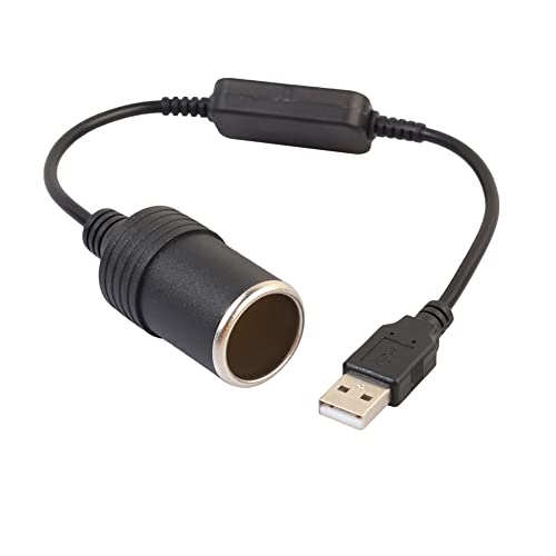 Adattatore da USB a accendisigari da 5 V USB a 12 V Presa Femmina Convertitore Cavo Adattatore Per Accendisigari Auto Registratore di Guida DVR Dash Camera GPS