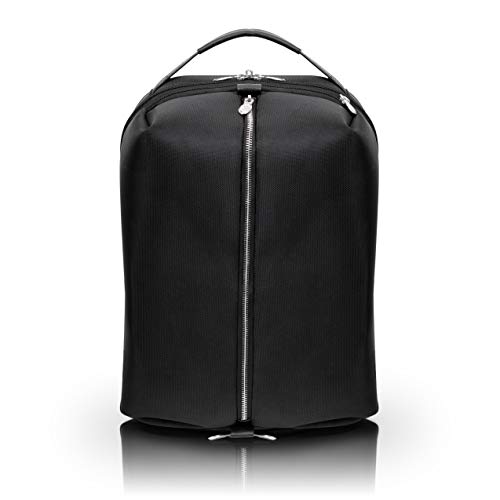McKlein South Shore, 1680D Nylon balístico con Borde de Cuero, 17 Pulgadas de Nailon, para Llevar Todo, portátil y Tableta Durante la Noche, Negro (78885) Cover