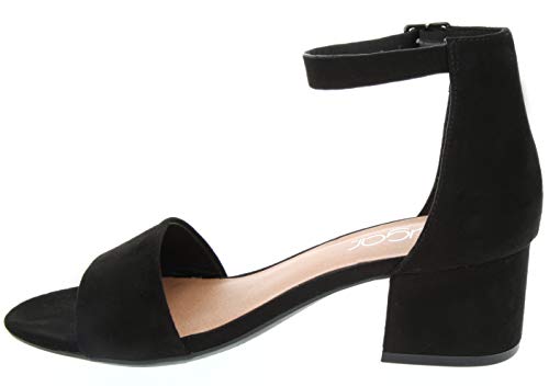 Sugar Women's Noelle Low Two Piece Block Heel Dress Shoe Ladies Ankle Strap Pump Sandal - Image 3