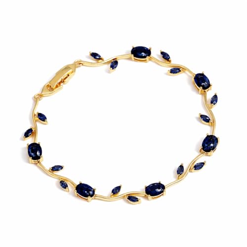 Image of Trendy Tulip Bracelet for Women | Gold Plated Pink Crystal Floral Bracelet | Elegant Minimalist Jewelry | Adjustable Chain Bracelet Gift for Girls Women | Stylish Party Daily Wear Accessory