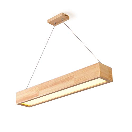 Suspension LED bois design japonais pour table de restaurant et bar