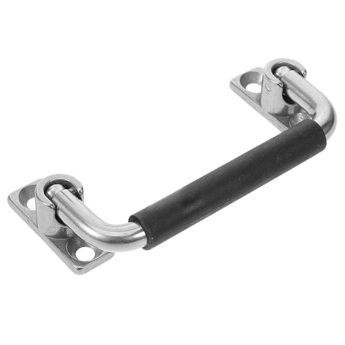 ELAYARD Manija Plegable de Acero Inoxidable Empuñadura de Goma Antideslizante Resistente para Equipos Pesados Tirador Centro de Montaje 100 MM Adecuado para Armarios Cajas de