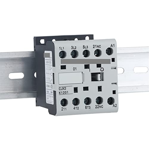 Contacteur CJX2-K Mini AC 220V 50/60Hz triphasé pour rail Din en électricité industrielle