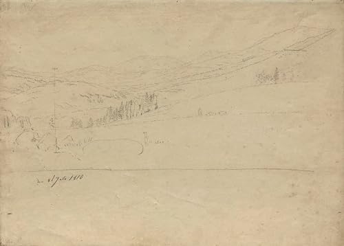 Affiches et gravures Caspar David Friedrich impression sur toile de paysage montagnard