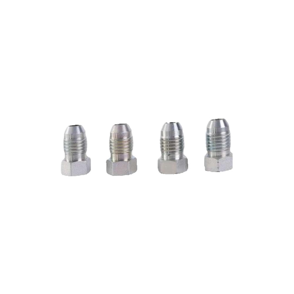 Kit surtido de tapones de rosca acampanada JIC de 37 grados, 64 Uds., Compatible con piezas de automóvil de tubo de manguera hidráulica