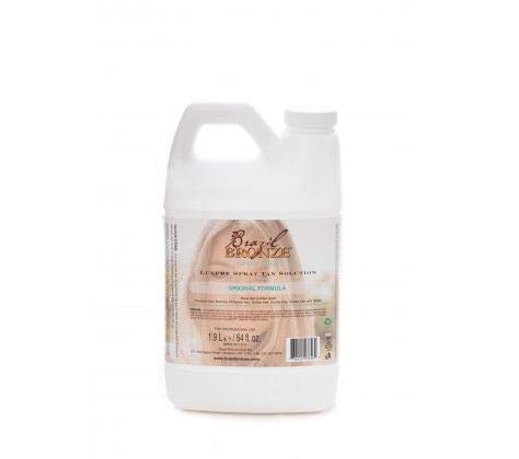 Brazil Bronze Luxury Original Spray Tan Solution - Organic and Natural Ingredients, Vogue calls this The Perfect Tan , Golden Bronze, 1.9 Liter