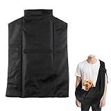 Tragetuch Hund Hundetragetuch Tragetasche Hund Hundetasche Hundetasche zum Umhängen (Gewicht Nicht Mehr Als 7.5 Kg) Geeignet für Kleine Hunde und Katzen Schwarz