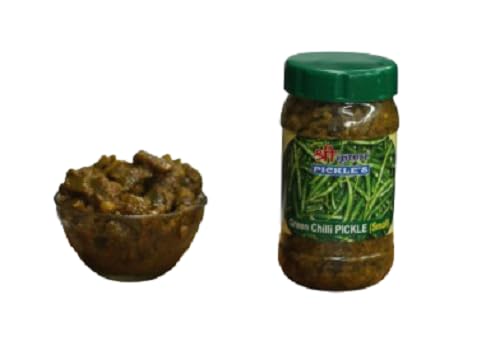 Green Chilli Pickle(Small N Spicy) | Ghar Ka Achar | Rajasthani Homemade - Spicy Pickle | Athana Mirch Pickle | No Preservatives | Hari Mirch Aachar (jar Pack) 250gm