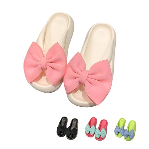 Bow Slippers Cute Flip Flops Summer Beach Ultra Cushion Thick Sole Large Bow Kawaii Preppy Platform Cloud Slides Indoor Outdoor for Women