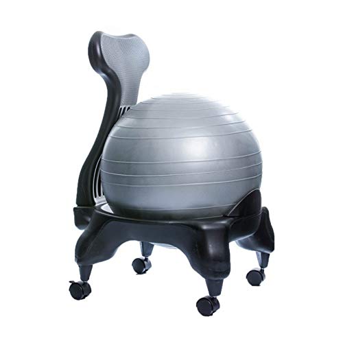 Tonic Chair Originale - Chaise avec Ballon Exercice Fitness Dos Abdominaux (Gris) Cover
