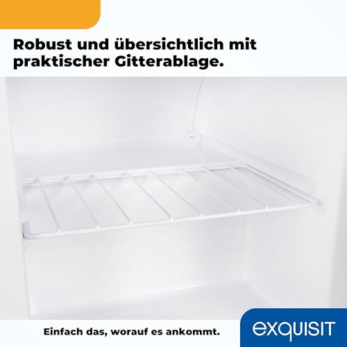 Exquisit Mini-Gefrierschrank, Gefrierschrank klein, 33 Liter, 4-Sterne-Gefrierfach, Kompakt, Temperaturregelung, GB505-040E weiss