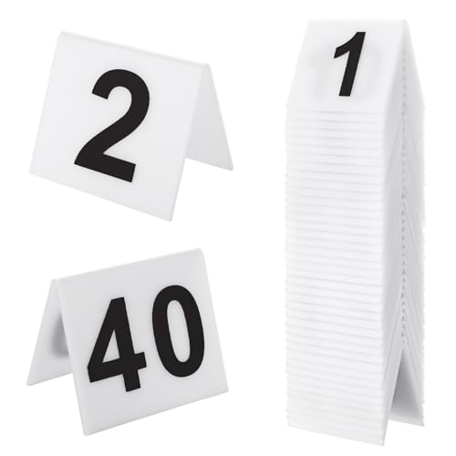 Numéros de table en acrylique double face rigide pour banquet premium