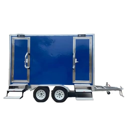 Event & Wedding Portable Restroom Trailer, Mobile Outdoor Luxury Toilet, Self-Contained Bathroom with Hand Wash Sink, Climate Control & Easy Installation