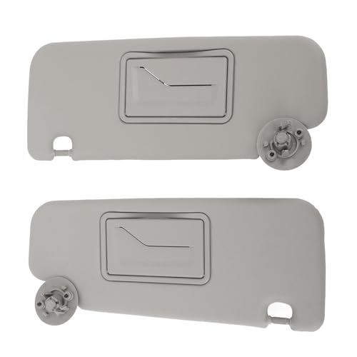 Zerodis 車用サンバイザー 左右1ペアミラー付き UVカット ABS素材 ソニックアベオ2012〜2016に適用 日中運転女性の化粧長時間日光対策