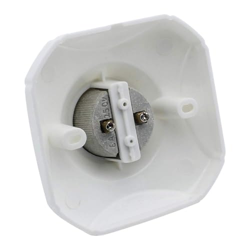 2Pcs E27 Light Bulb Socket Holder Screw square Ceramic Lamp Base for Bulb Halogen LED Lighting DIY Energy Saving Lamps Ceiling Socket White - Image 3
