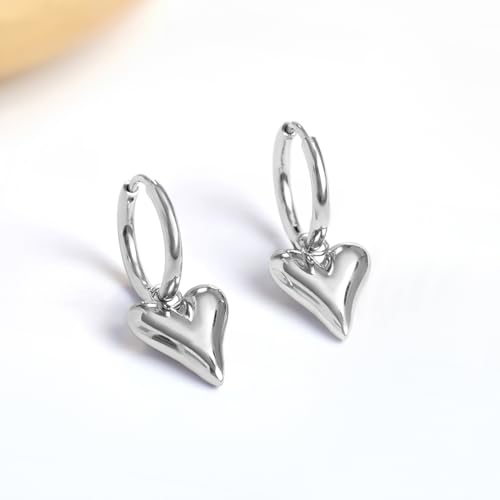 Image of Rubans Demi Fine Stainless Steel Hoop Earrings Daily Gift for Women & Girls