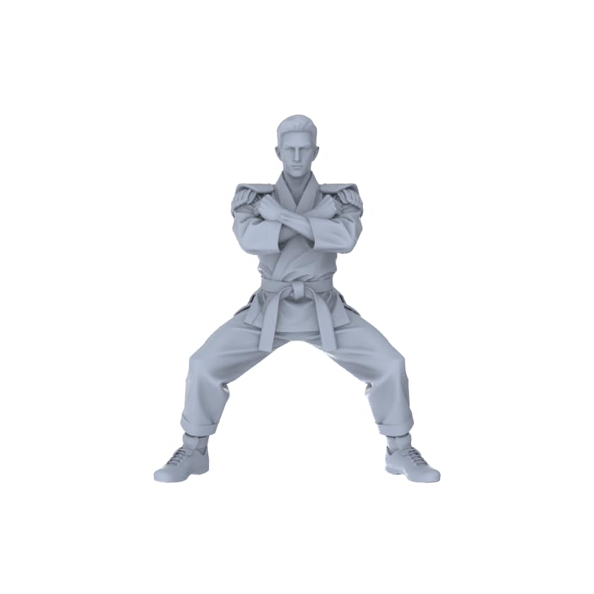 MRY-SFW LYTR87150 1/87 Karate Practitioners 4PCS Unpainted miniatura 3