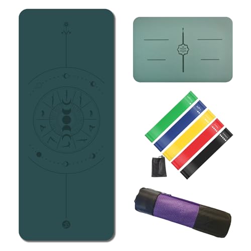 Tapis de yoga original avec sac de transport et poignée alignement