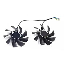 T129215BU Graphics Card Cooling Fan Compatible wtih Powercolor RX 570 Red Dragon Quiet Cooler Fan