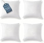 Coussin décoratif carré pour canapé-lit de canapé, inserts d'oreillers jet, 16x16 pouces, ensemble de 4pcs