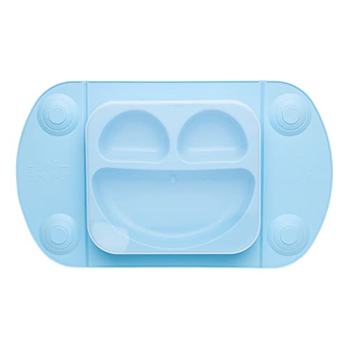 Mimo Style Prato de Silicone Portátil para Bebê Rosa com Ventosas Fixadoras, Compatível com Cadeiras