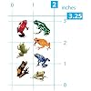 Playhouse Pack of Three Perforated Sticker Half-Sheets for Crafts, Trading & Collecting - Rainforest Frogs 3 Packs