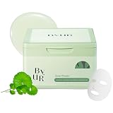 ByUR Green Wonder Daily Aqua Serum Mask (30 Count) Hydrating Moisturizing Face Mask, Soothing & Redness Treatment, Centella & Tea Tree, Sensitive & Dry Skin, Pore Tightening, Vegan K-Beauty Skincare