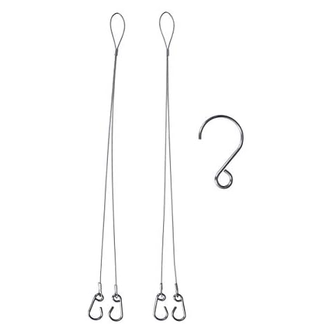 usharedo Titanium Grill Plate Charcoal BBQ Hand Rope Titanium Stainless Steel Hanging Chain Hanging Wire with Hooks Ti15149B Cover