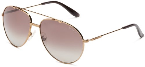 Carrera CA67/S Pilot Sunglasses, Antique Gold/Brown Polarized, 60 mm