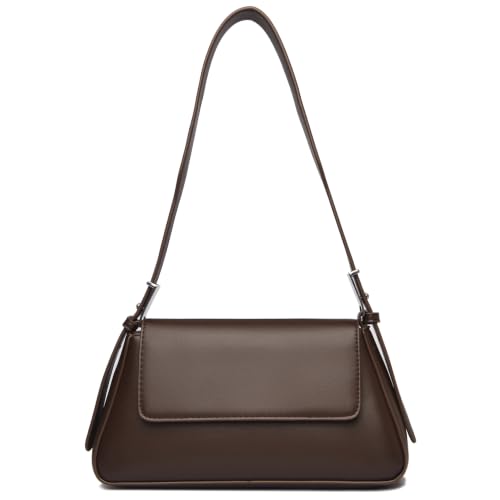 #VerdientProvisionen<br>Handtasche Damen Klein Elegant Schultertasche Damen Y2k Bag Satteltasche Aesthetic Abendtasche mit Breitem Verstellbarem Schultergurt Tasche für Büro Freizeit Reisen Kaffee