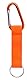 Karteo® Schlüsselband | Kurzband Karabiner und Schlüsselring | Schlüsselanhänger orange mit Metallkarabiner