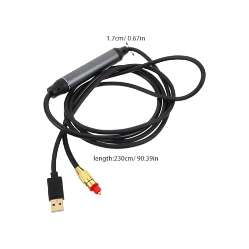 Cable óptico de audio digital SECFOU para eliminar ruidos en altavoces 2