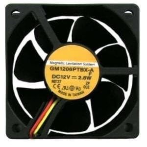 GM1206PTBX-A 60x60x25mm Ultra High Speed 3Pin Fan - 12V, 2.8W Cooling Solution