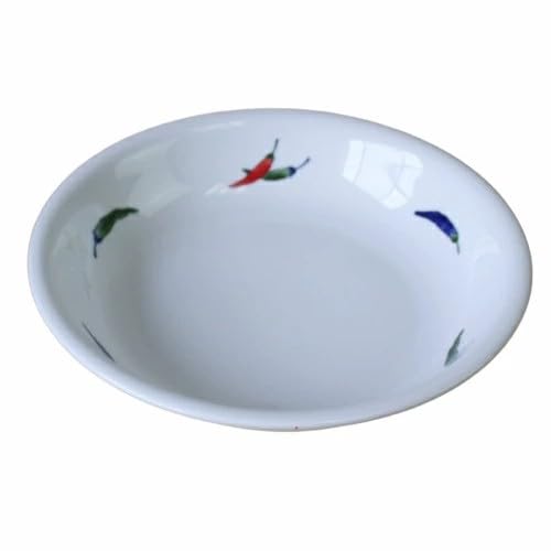 深皿 唐辛子 スープ皿 中 17.9cm 国産 美濃焼 廃番商品 食器 業務用 イングレーズ 食洗機対応 レンジ対応