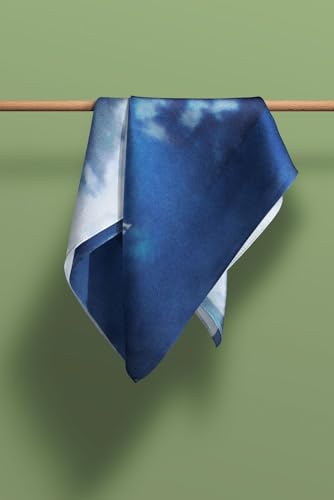 100% Silk Head Scarf for Women - 12"x27" / 30 * 170cm Hair Scarves Satin Head Scarf Bandanas Square Silk 80043