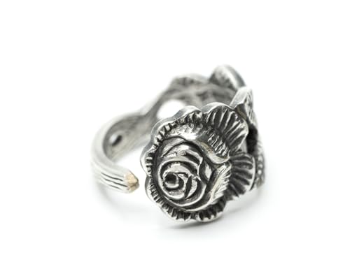 Miniblings bestickring ring bestick Upcycling gaffel sked handgjorda antik ros unik BR33 – handgjorda modesmycken I fingerring med motiv I en storlek justerbar, verstellbar, Metall